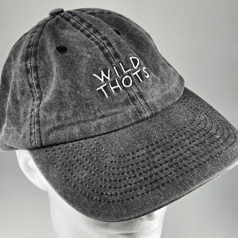 WILD THOTS grey dad cap